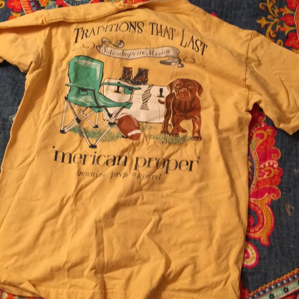 Cute yellow preppy tee